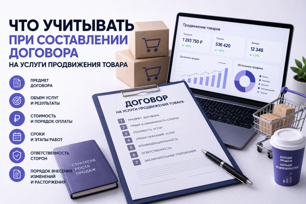 Что важно прописать в договоре на услуги продвижения товара
