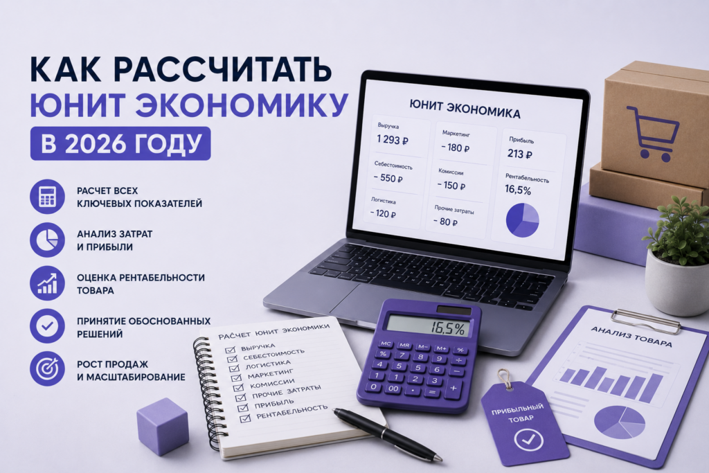 Расчёт юнит-экономики товара на маркетплейсах в 2026 году: самостоятельный подход