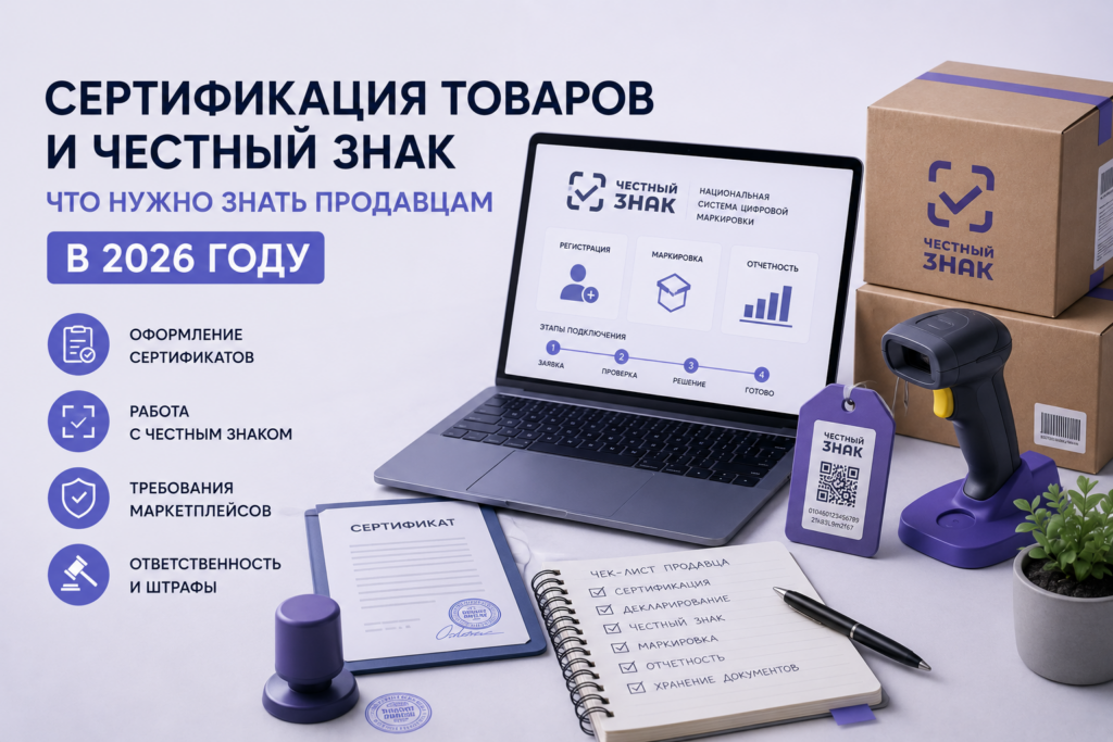 Сертификация товаров и «Честный ЗНАК»: что важно знать продавцам в 2026 году